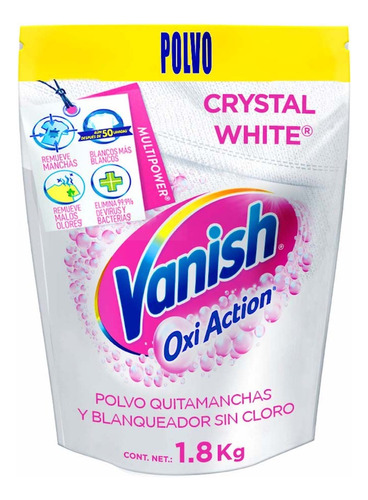Quitamanchas Ropa Blanca Vanish® Crystal White® 1.8 Kg