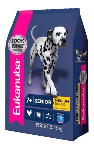 Eukanuba Senior Medium Breed (perros) X 15kg Pet Shop Caba