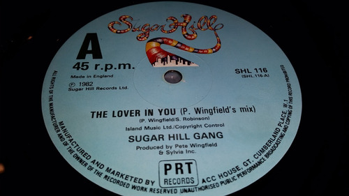 Sugar Hill Gang The Lover In You Vinilo Maxi Uk 1982 Temazo