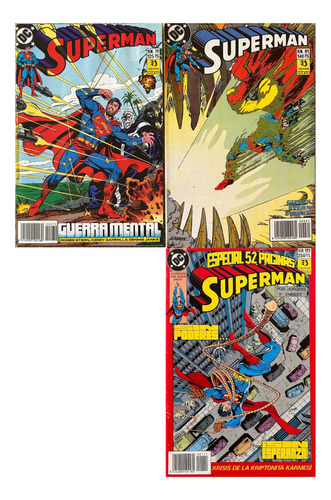 Lote Superman X 3. Ediciones Zinco #70, 81, 111. Español