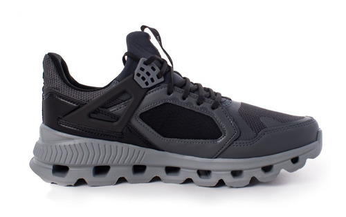 Imagen 4 de 6 de Tenis Para Correr Hombre Karosso Oxford Negro Kn100
