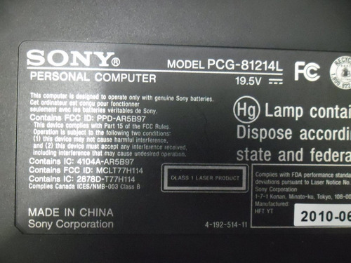 Bluetooth Para Notebook Sony Pcg 81214l Vpcf1