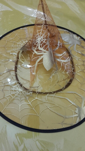 Sombrero De Bruja Transparente Hallowen Fiesta Terror