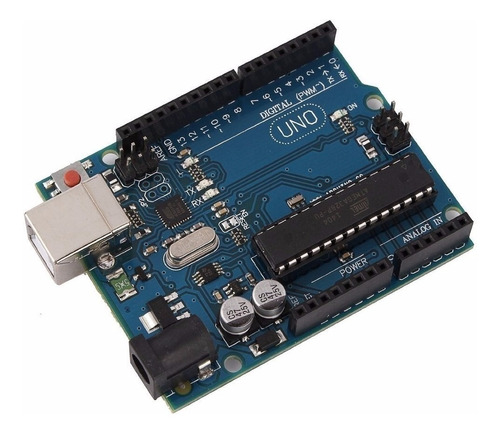 Arduino Uno R3 Original Chip Desmontable Atmel Cable Usb 