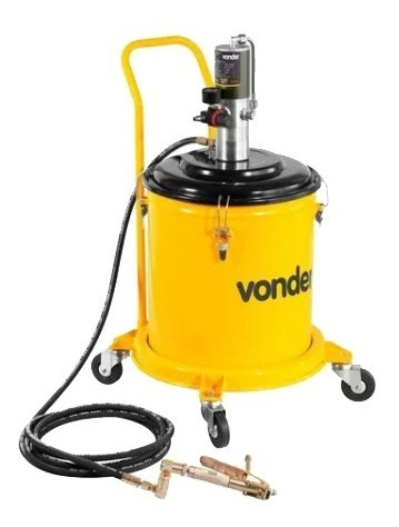 Propulsora Pneumática Para Graxa 30kg Com Rodas - Vonder