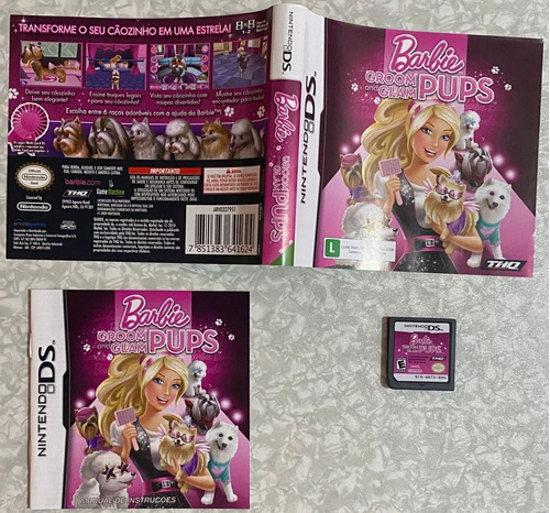 Jogo Midia Fisica Barbie Groom And Glam Pups Pra Nintendo Ds