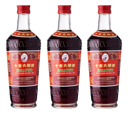 Hua Tuo Jugo A Base De Hierbas Naturales 3 Botellas De 443ml
