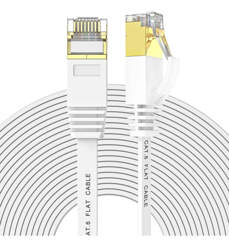 Cable Ethernet Plano Cat 6 De 150 Pies, Cable De Internet La