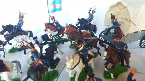 Set Granaderos 12 A Pie 8 A Caballo Y Carreta Soldaditos