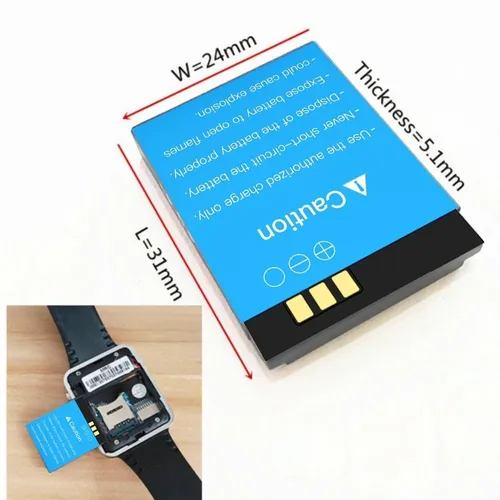Bateria para online smartwatch a1