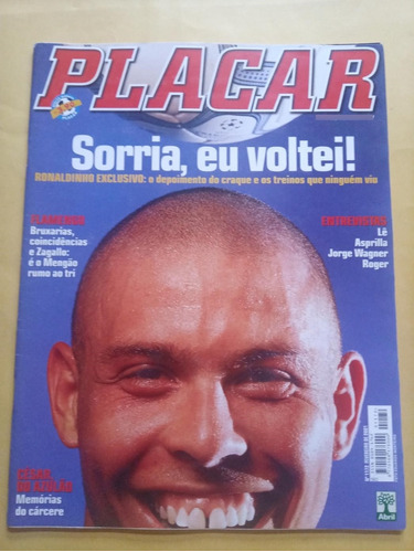 Revista Placar Nº 1172 - Editora Abril - Fevereiro De 2001