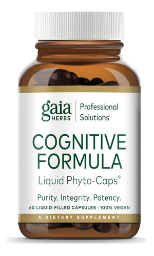 Fórmula Cognitiva Gaia Herbs Pro 60 Cápsulas Veganas