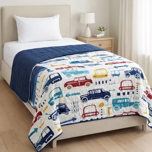 Edredom Solteiro Dupla Face Estampado Infantil Kids Avulso