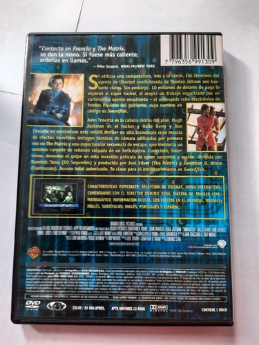 Swordfish / John Travolta / Dvd