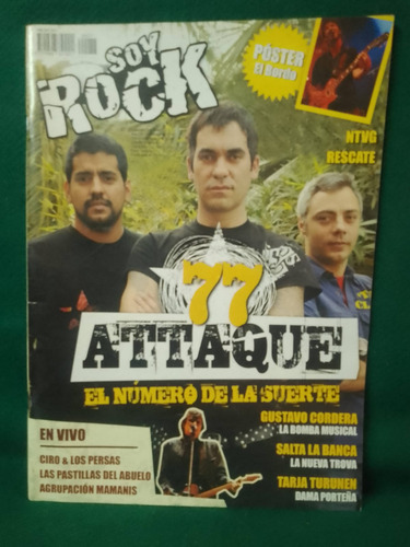 Revista Soy Rock 77 Attaque Cordera Ciro Y Los Persas