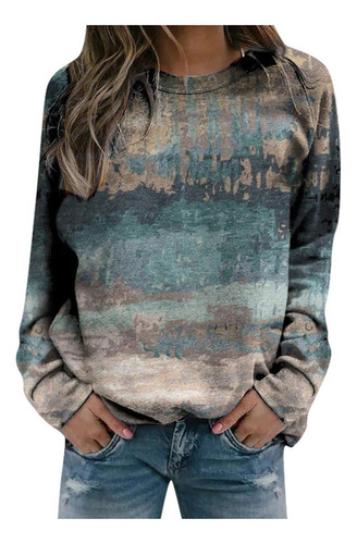 Sudaderas Mujer Playeras Térmicas De Cuello Redondo