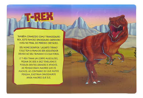 Dinossauros Em Quebra-cabeça, De (ilustrado(es) Por) Belli Studio. Editorial Todolivro Distribuidora Ltda., Capa Dura Em Português, 2020