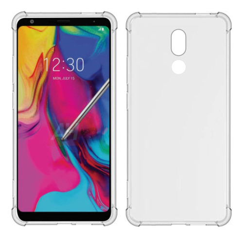 Funda Protectora Para LG Stylo 5, Tpu Transparente Con Cuatr