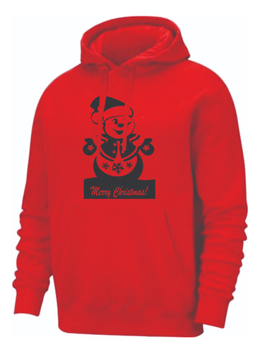 Buzos Hoodie Navideños Muñeco Nieve Vi Navidad Adultos Niños