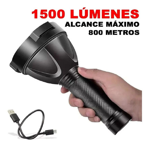 Linterna Lexus 1500 Lumen Reflector Multifuncion Usb Ss-w572