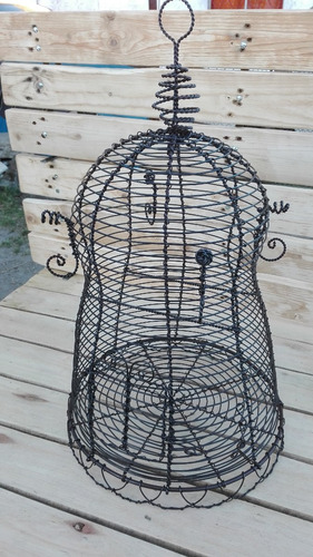 Imagen 3 de 3 de Jaula Para Pájaro O Loras En Alambre