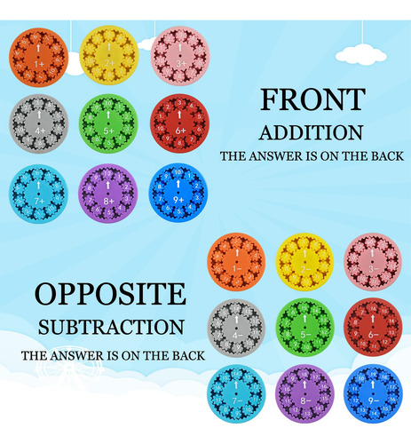 18 Pcs Fidget Spinners Matemáticas, Juguetes Educativos For