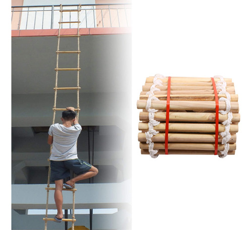 Rope Ladder Escape Fast Rescue Gancho Resistente Duradero Al