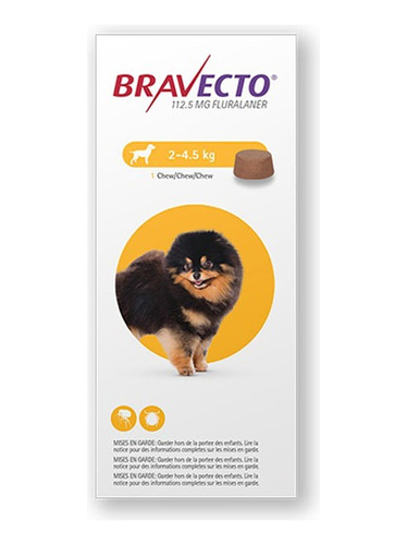 Bravecto 2 - 4.5kg - Unidad a $100000