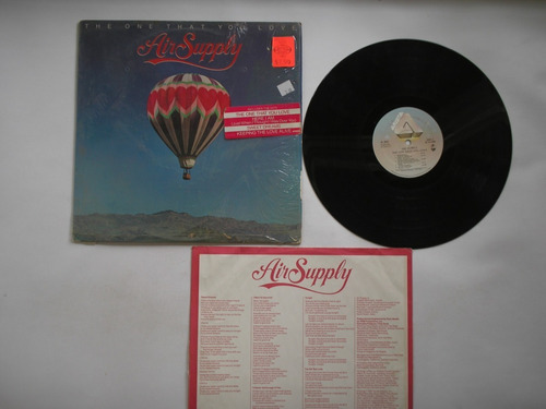 Lp Vinilo Air Supply The One That You Love Printed  Usa 1981