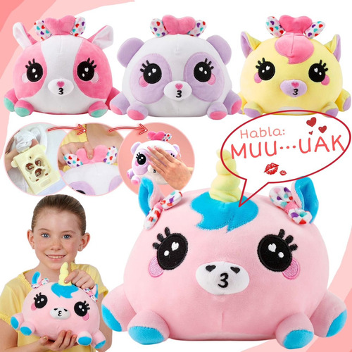 Peluche Ploosh Kissimals Muñeco Tierno Que Habla Kawaii 