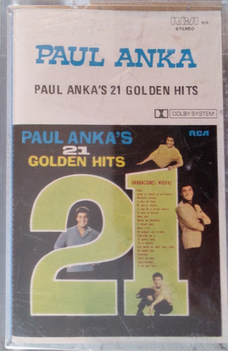 Cassette De Paul Anka 21 Grandes Exitos (97 #31. (Usado)