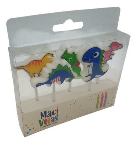 Vela Pastel .:: Dinosaurios Dino Party Bebé V1 ::. Blister