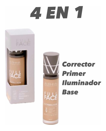 Corrector 4n1 Aria Cosmétics Colección Silver