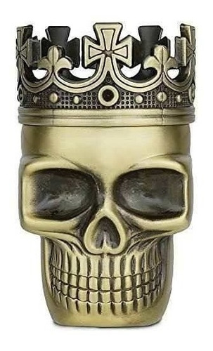 Golden Bell Actualizado Full Metal Spice Herb Skull Grinder