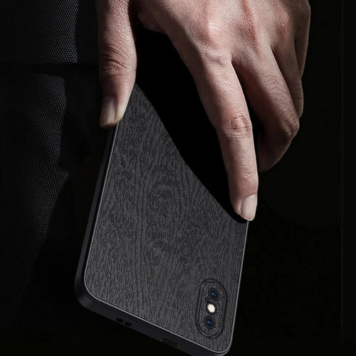 Funda For iPhone Series Cuero Grano Árbol+mica