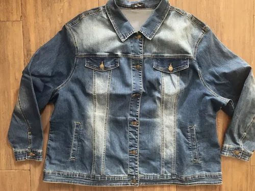 Chamarras de mezclilla mujer tallas extras sale