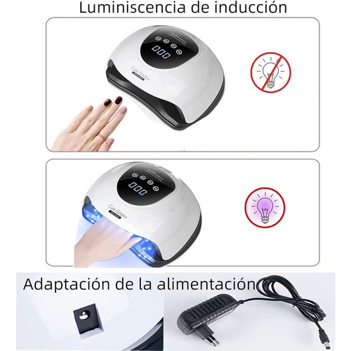 Lámpara De Uñas, 200w 45 Uv Led Lámpara De Uñas Para Esmalte