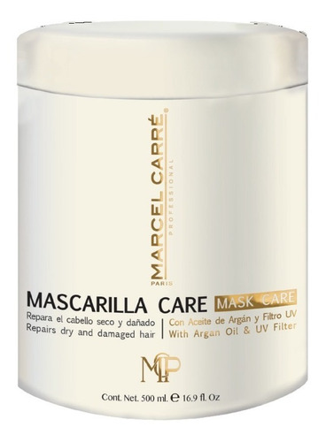 Mascarilla Care Marcel Carré 500g. Argán Y Keratina