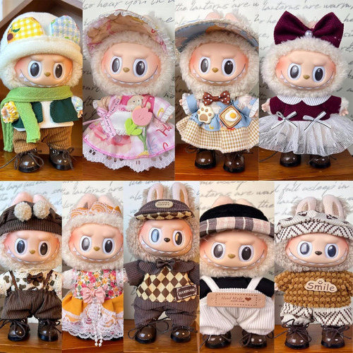 Set De Ropa Variada Labubu Para Muñecas De 17 Cm (estilo J)