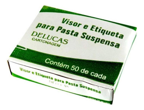 Visor E Etiqueta Pasta Suspensa Cx C/50 Un Delucas