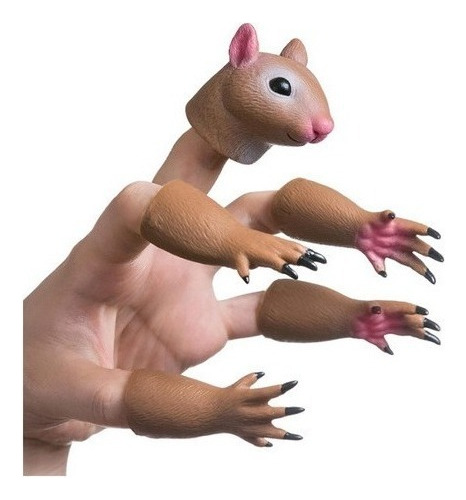 5pcs Marionetas De Mano Ardilla Marionetas De Dedo De Ani Y