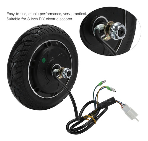 Kit De Motor De Cubo Sin Escobillas De Rueda De Metal 24v 35