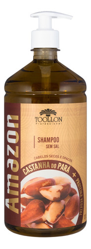 5 Shampoo Castanha Do Pará Proteína Vegetal Toollon 1,1lt