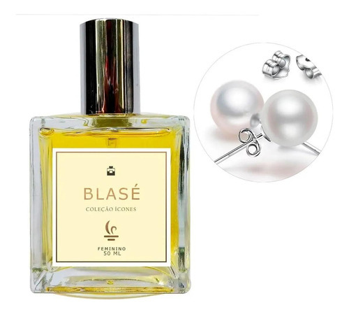 Perfume Feminino Blasé + Brinco Prata Pérola