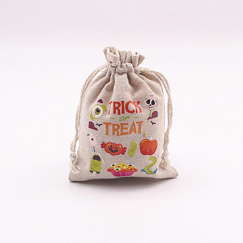 Bolsas De Regalos De Halloween Bolsa Con Cordón De Halloween
