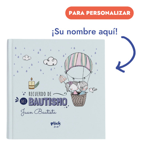 Libro Personalizado Recuerdo De Mi Bautismo