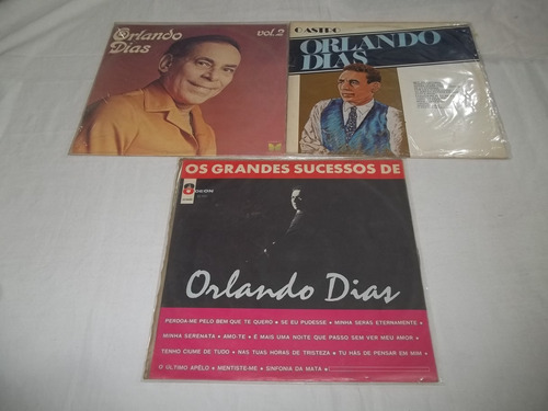 Lp Vinil- Orlando Dias - 3 Discos