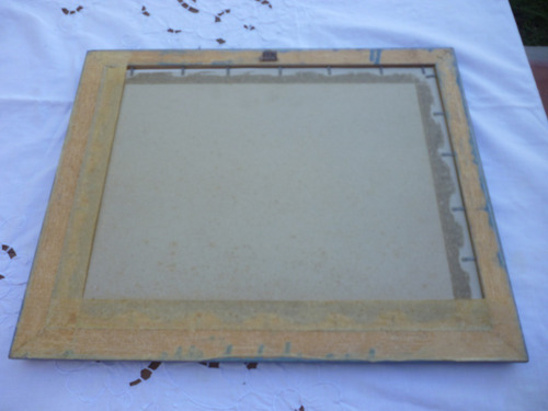 Cuadro Mediterraneo Antiguo 40 X 33 Cm Reposeras En Playa