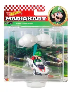 Hot Wheels Mario Kart Luigi Cloud Glider Escala 1:64