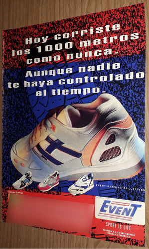 P504 Clipping Publicidad Zapatillas Event Año 1992 (Usado)